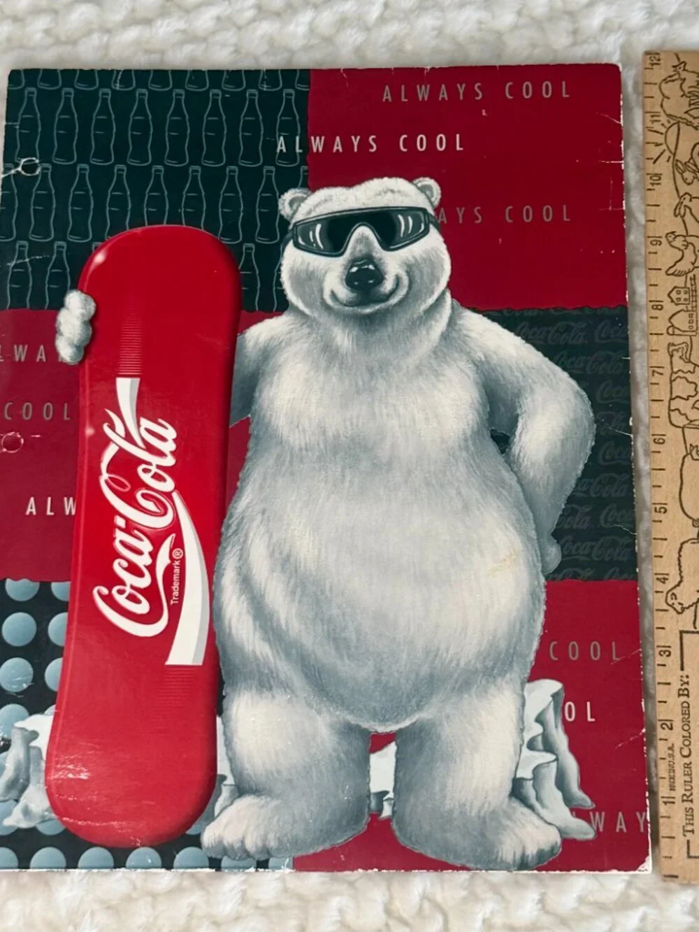 Vintage 2 Pocket Folder Lot (2) M&M's & Coca Cola